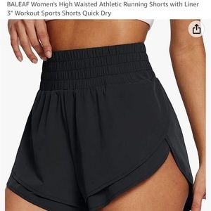 Black Amazon Running Short NWOT